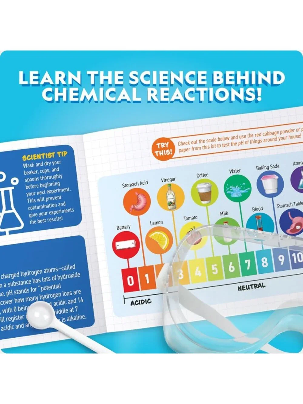 Ultimate Chemistry Set for Kids - 100+ Science Experiments, Crystal Growing
